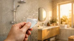 Få bort vattenfläckar och tvålfilm på 5 minuter med en enkel skrapa