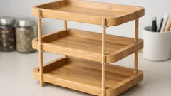 Bygg en snygg visningshylla i bambu med limpistol – helt utan att såga