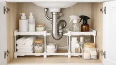 Så får du ordning under handfatet när avloppsröret är i vägen