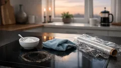 Så rengör du spishällen från fastbränt fett med bikarbonat på 60 minuter