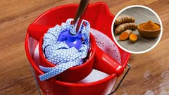 Jag tillsatte gurkmeja i vattnet när jag skurade golvet – resultatet överraskade mig