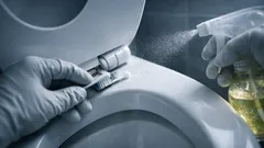 Så får du bort smyglukten i toaletten genom att rengöra springorna runt toalettsitsen