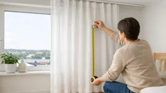 Så mäter du gardiner rätt: längd, bredd och fall som ser skräddarsytt ut