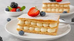 Fransk dessert som ser ut att komma från ett konditorifönster men görs hemma